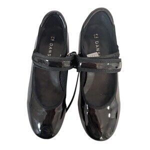 Danskin Girls Black Tap Shoes Size 12